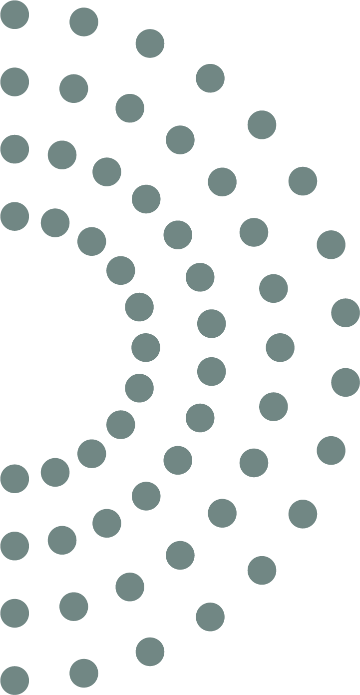 half-circle dots, green half-circle dots, green
